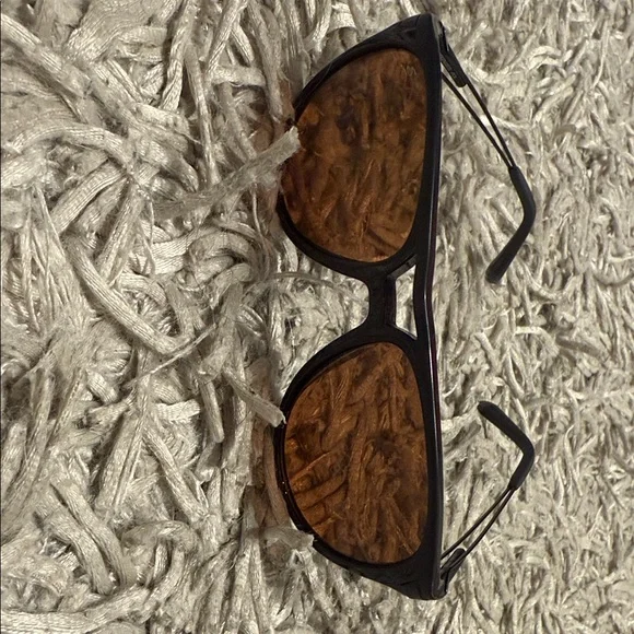 Serengetti Black Sunglasses with Brown Lenses Made in Italy - Picture 4 of 10